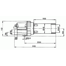 Varmluft vrktj. Forsthoff type 7500, 230-240V 5000W.  Trinls elektronisk indstillelig. 62 dyse