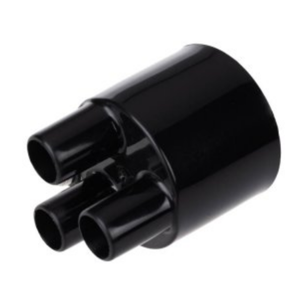 Slangetilslutningsadapter 1 x 38mm indvendig / 3 x 14mm udvendig