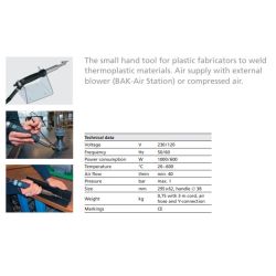 Varmluftsvejser Weldon-S Analog med 8 m slange