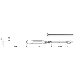 Overfladefler GOF 500. Mleomrde: -65C til 500C.