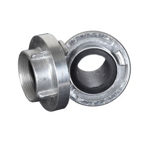 Fastkobling halvpart m. muffe, alum.  75 mm (3