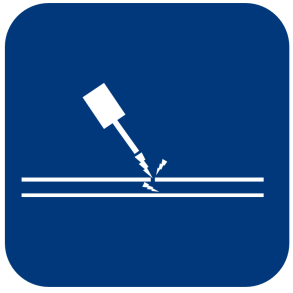 Spark testers for testing welds in plastic sheets and membranes