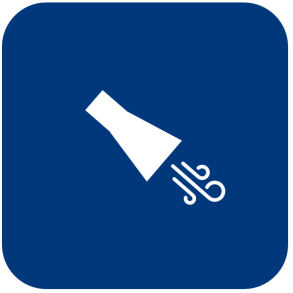 Air nozzles for air heaters for installation in machines