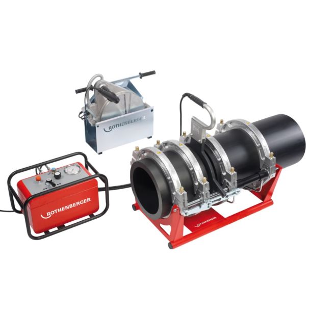 Rothenberger P250B Komplet St 90-250 mm inkl. reduktioner(90-110-125-140-160-180-200-225), trykkarakteristik og transportkasse) SN:___________