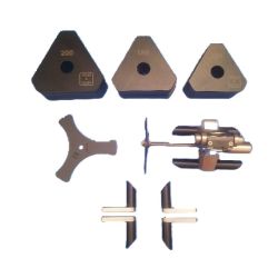 Internal debeader set 160-200mm. Cutter head + supports. (rods not included) Stainless steel