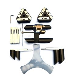 Internal debeader set 315-450mm. Cutter head + supports. (rods not included) Stainless steel