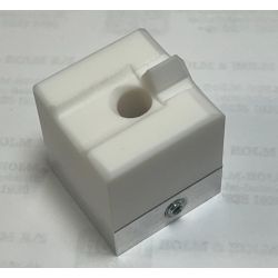 43.0108V-40-40-M - Svejsesko Munsch, V-fuge plade 8mm.  - lngde 40 mm.- inkl. alu-holder