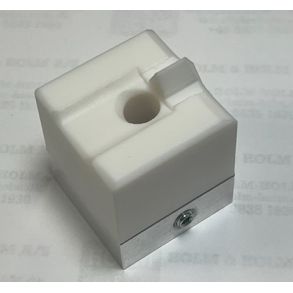  43.0108V-40-40-M Welding shoe Munsch, V-joint plate 8mm. - length 40 mm.- including aluminum holder