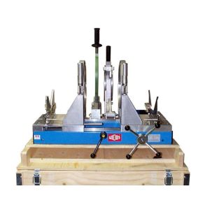 Widos 2500/250 med reduktioner 50 63 75 90 110 125 140 160 180 200 225  mm.  Transportkasser. Svejsemaskine til stuksvejsning af PE, PP og PVDF- r�r, segmentb�jninger og fittings fra � 50 op til � 250 med svejsetryk op til 1600 N.