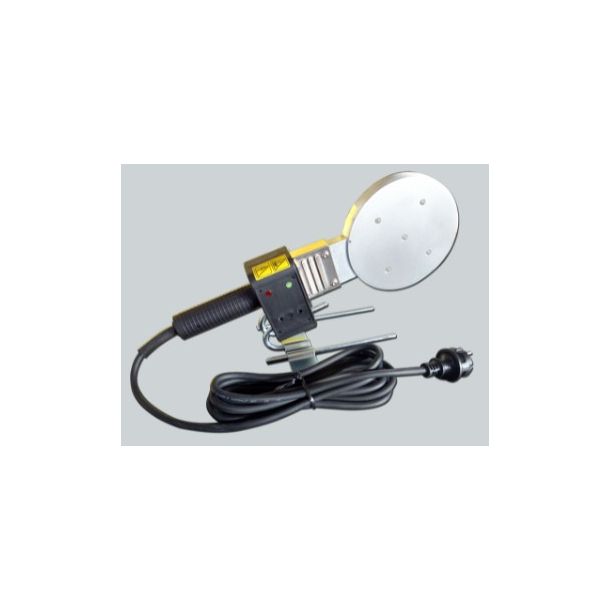 Polywelder 10125/TF with support and clamp for ground and bench.