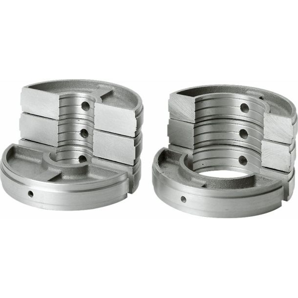 125 mm. Reduktioner til Rothenberger P160B/P200B,  8 Halvparter (6 brede+ 2 smalle)