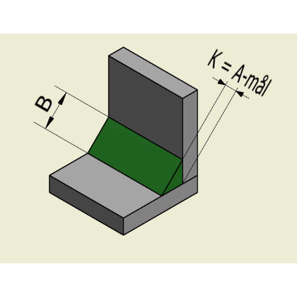 Svejsesko HSK A5,6 - Plade 8 mm.  Indvendig hjrne / kantsm inkl. alu-holder HS-SK-A5,6