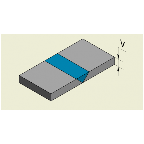 Svejsesko HSK V5 V-fuge inkl. alu-holder HS-SK-V5