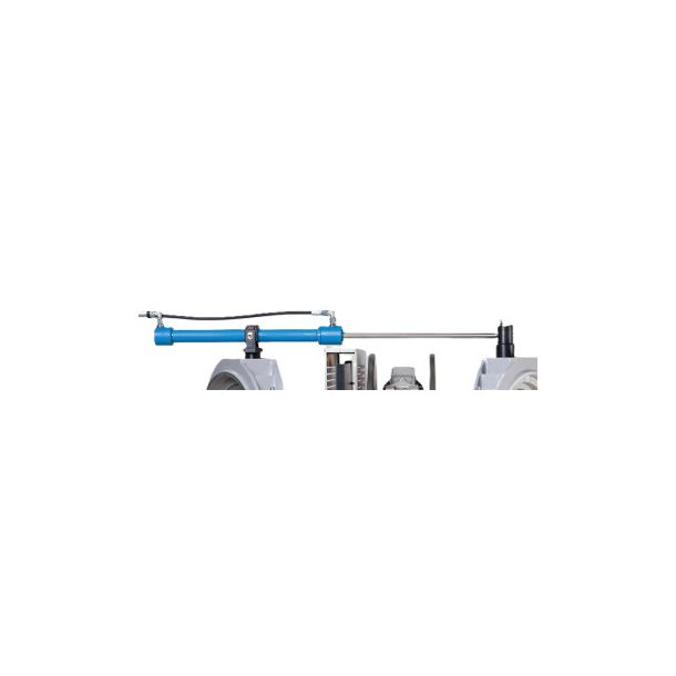 Hjlpecylinder for hovedspndebakker i stl og aluminium p HWT 400 ***Kun p ny maskine, anbefales ved over 180mm***