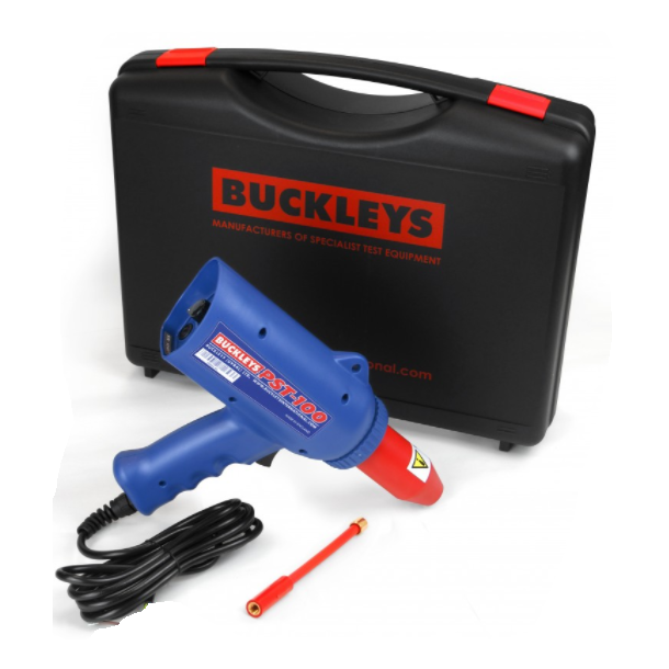 Buckleys Spark tester, PST 100 (230V) Incl. flexible electrode and plastic case. Supplied with loose Schuko plug SN:_______________