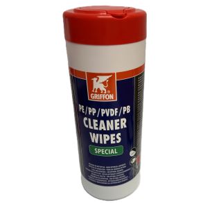 GRIFFON PE/PP/PVDF/PB cleaning cloths, Dispenser with 100 cloths BISON Wipes