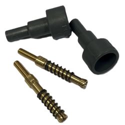 Svejsekontakter (adaptere) for Elektra elmuffe svejsemaskiner . S�t med 2 stk.