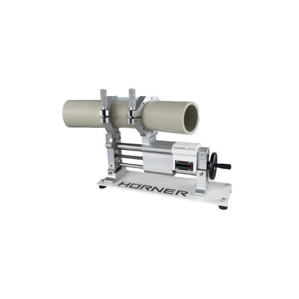 H�rner EasyWeld 110 V2, �110 mm  Fjedermaskine inkl. Reduktioner. H�vl med elmotor. Komplet set med  bordstander og metalkasse SN:_