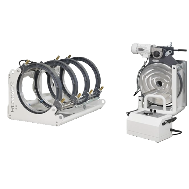 Stuksvejsemaskine, H�rner 500 mm, Weldcontrol 2.0 inkl. H�vl, spejl og trykkarakteristik med reduktioner 200 225 250 280 315 355 400 450 mm. SN: _________