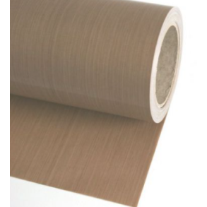 Teflon folie 0,15mm - 1 meter bred, Brun. Fiberarmeret Type 2 .   Uden kl�b.