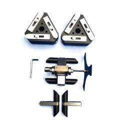 Internal debeader set 225-280mm. Cutter head + supports. (rods not included) Stainless steel