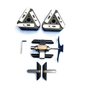 Internal debeader set 225-280mm. Cutter head + supports. (rods not included) Stainless steel