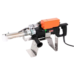 Ekstruder, HSK40 RSX .  med egen luftforsyning. Vgt 8,5 kg. Output PE 4 kg/h