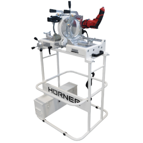 Stuksvejsemaskine, H�rner, HWT 160M, 160mm, Fjedermaskine inkl. Reduktioner.  Komplet set med stativ, og kasse for reduktioner     SN:_