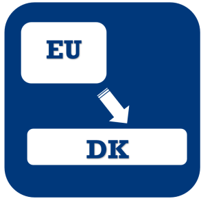 Klarg�ring til Danske nummerplader (I Danmark kan man ikke bestille smalle nummerplader)