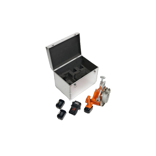Michann 110 Pipe Cutter 110 including aluminum case, 2 rechargeable batteries an