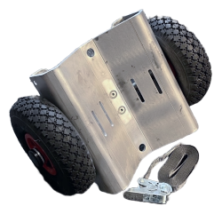 Rrhund HHRH til max  315 mm, udfrt i aluminium med luftgummihjul og spndestrop