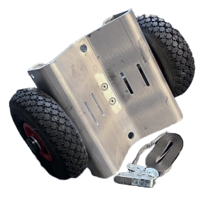 R�rhund HHRH til max � 315 mm, udf�rt i aluminium med luftgummihjul og sp�ndestrop