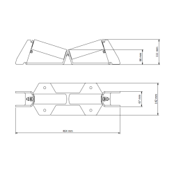 Rullebuk 630 (63-630) ruller med kuglelejer op til 1000 kg