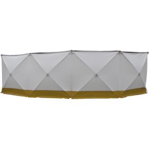 L�sk�rm sikkerhedsafsk�rmning Gul / Hvid  med pl�kker og taske.- NT