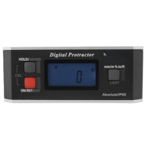 Digital level protractor IP65 150 mm 4x90 with big LCD display