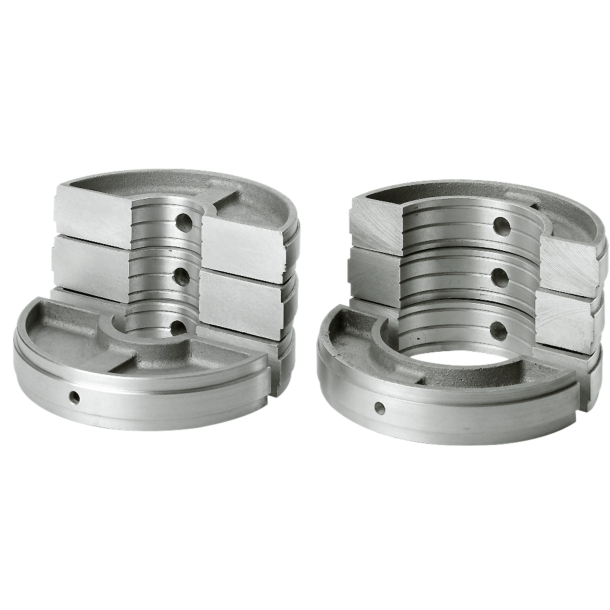 160 til 125 mm reduktioner til Rothenberger P160B/P200B,  8 Halvparter (6 brede + 2 smalle)