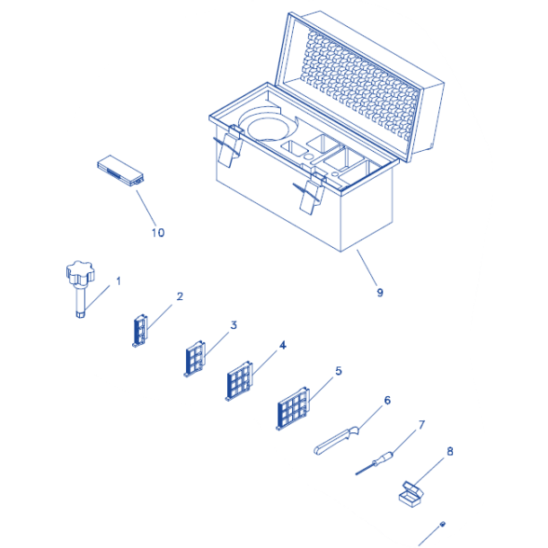 Rotary scraper, Ritmo RTC 315 Scraper depth up to 137 mm. in  75 to  315 mm. tube. 