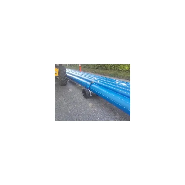 Pipe roller with Rubber wheels - Rollers for plastic pipes - Pipeline ...