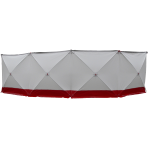 Safety Screen. Shield Red / White with pegs and bag.