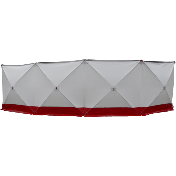 Safety Screen. Shield Red / White with pegs and bag.