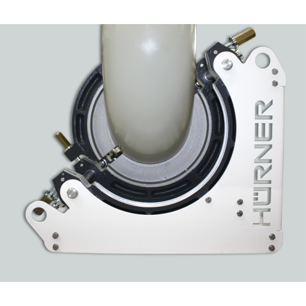 Reduction halfring D 500 - D 355 mm, thin version (special version) 1 Set = 2 Halfrings Special version with narrow support surface for welding molded parts with short connection.