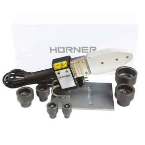 Muffedornspejl Hrner HMS 63 T  16 - 63 mm 230 V - ST - med konstant temperatur inkl. varme-dorne og varme-muffer 20 - 63 mm (Type A) samt kuffert