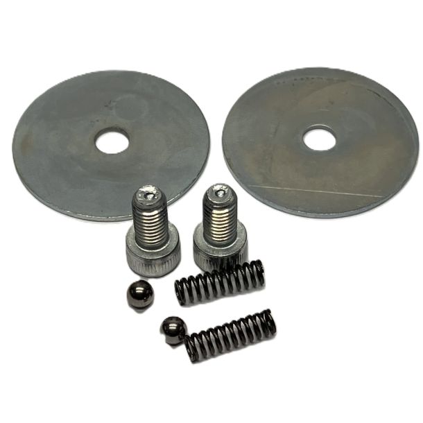 Kugler og fjedre til Klemmev�rkt�j 180 mm (Bl� Vare nr 555.040) 1 s�t indeholder: 2 x fjeder 2 x kugle 2 x skive 2 x Unbrakoskrue 38-20