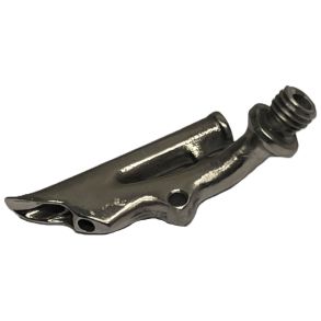 Stainless steel cast nozzleSSD 4C for round wire � 4 mm, 45� angle left (M10)