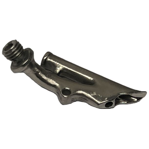Stainless steel cast nozzleSSD 3C for round wire � 3 mm, 45� angle right (M10)