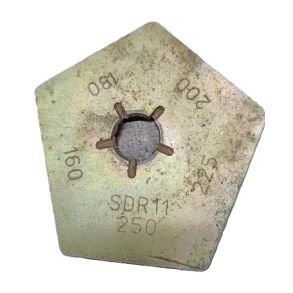 Spare buffer stop plate 160-250mm � SDR11 (1 piece)