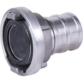 Slangekobling halvpart m. lang hals, alum. 25 mm (1