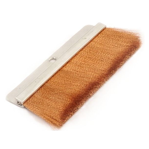 150 mm. Lige fosfor bronze b�rste elektrode