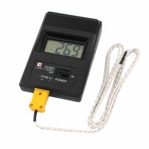 Thermometer TM-902C incl. battery and room sensor. (0C to +260C)  (China model)