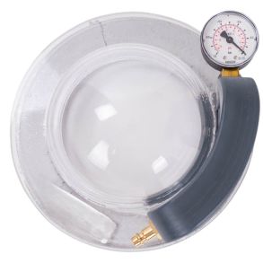 Vacuum testklokke, rund 210 mm.